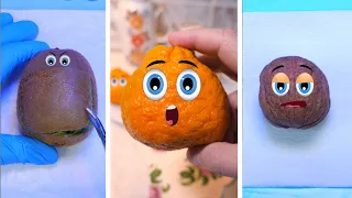 The birth of a baby in a Tangerine, Kiwi and Walnut  My best operations #4