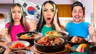 PROVANDO COMIDAS COREANAS PELA PRIMEIRA VEZ *Amamos ou Odiamos?