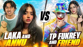 ANNU PLAY&LAKA VS TP AND HIS FRIEND || IS THIS THE END?? #freefireindia #vbadge