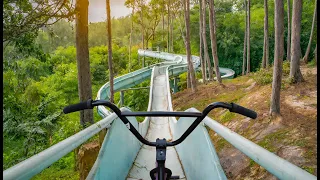 BMX RIDING IN ABANDONED WATERPARK BARCELONA