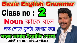 Spoken English Basic Class no 2 , noun , parts of speech, #speng2