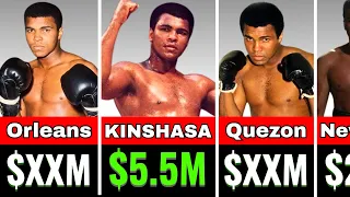 💰🤑 Muhammad Ali's Paycheck For Every Fight He Ever Had