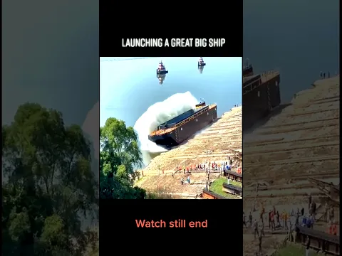 SPECTACULAR Ship Launch Moment! 🚢
