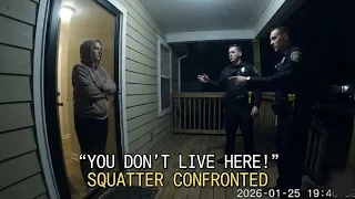 I Bought This House! – Squatter Caught in the Shower Claims She’s the Owner (Bodycam)