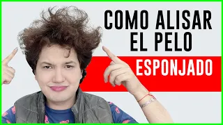 COMO ALISAR EL CABELLO ESPONJADO con ACEITE DE COCO fácil y rápido | Andy Zaturno