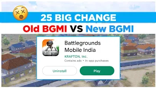 25 changes in new BGMI