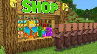 ABRÍ UNA TIENDA PARA VENDER DIAMANTES A LOS ALDEANOS EN MINECRAFT
