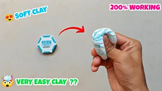 ⚠️HOMEMADE DOMS ERASER CLAY🤯 DIY SOFT CLAY AT HOME in 2 min🔥*NEW TRICK*😱 #clay kaise banaye #slime