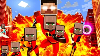 Incredibles 2 But Its Minecraft | Movie Scenes