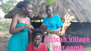 Blow- Drying Hair in my village