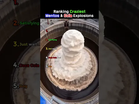 Ranking Mentos in Giant Coca Cola Moments