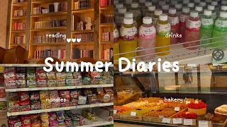 a quiet summer day: bakery, noodles & books 🍜📚