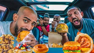 تحدي اكل يوم كامل في السيارة 🚙 Full Day Of Eating in The Car