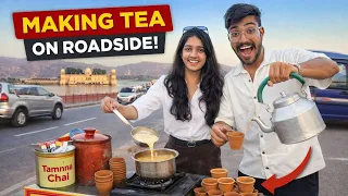 Selling Tea on Roadside || Manu bhardwaj #youtubevideos 