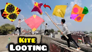 Kite looting 😍🪁 aaj bahut saari patang looti chhat per 😱🪁