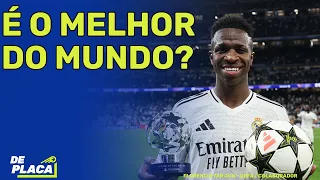 VINÍCIUS JÚNIOR VAI LEVAR A BOLA DE OURO? BARCELONA ATROPELA O REAL MADRID | De Placa 28/10/24