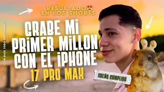 GRABE MI PRIMER MILLON DE SEGUIDORES Con el iPhone 17 Pro Max (Sueño cumplido) 😍 Detrás de cámara.