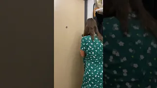 The delivery man arrived on time