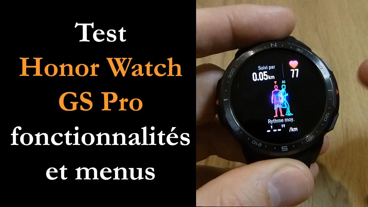 Vido-Test de Honor Watch GS Pro par Montre cardio GPS