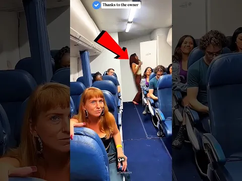 سر مرعب ورا باب الطيارة.... هيصدمك😱👀🎥
