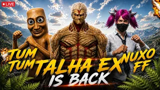 TALHA EX IS LIVE (DIAMONDS GIVEAWAY) &(GRANDMASTER PUSING)🍷🗿 #freefire