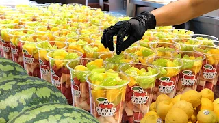 과일디저트의 끝판왕! 파주 과일의 집 | Amazing Fruit Cutting Skills | Korean Street Food