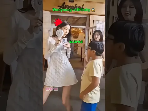 Wonyoung Was Shocked When The Baby Approached And Jungkook 😘💜 #shorts #jungkook #bts