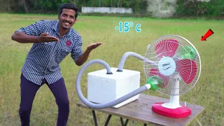 Table fan Convert into AC |  வெயிலுக்கு சும்மா குளுகுளுனு வீசுது | How to make air Cooler | MmK