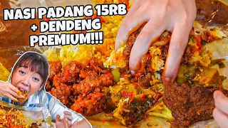 NASI PADANG MURAH EMPERAN + DENDENG PREMIUM YOSHINORAK TABUR ABON BOBON SANTOSO! BELLASMR