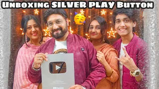 Unboxing #silverplaybutton | my youtube journey #shahidalyofficial #shorts #familyvlog