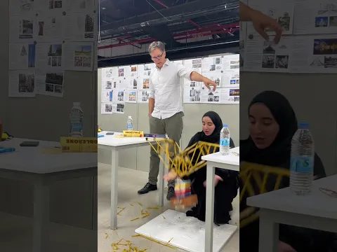 Spaghetti bridge contest 🍝🫡 #shorts #architecture #architect
