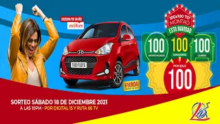 Sorteo Leidsa 100x100 Navidad del 18 de Diciembre del 2021 (Rifa 100 Hyundai Grand i10, Rifa SEV)