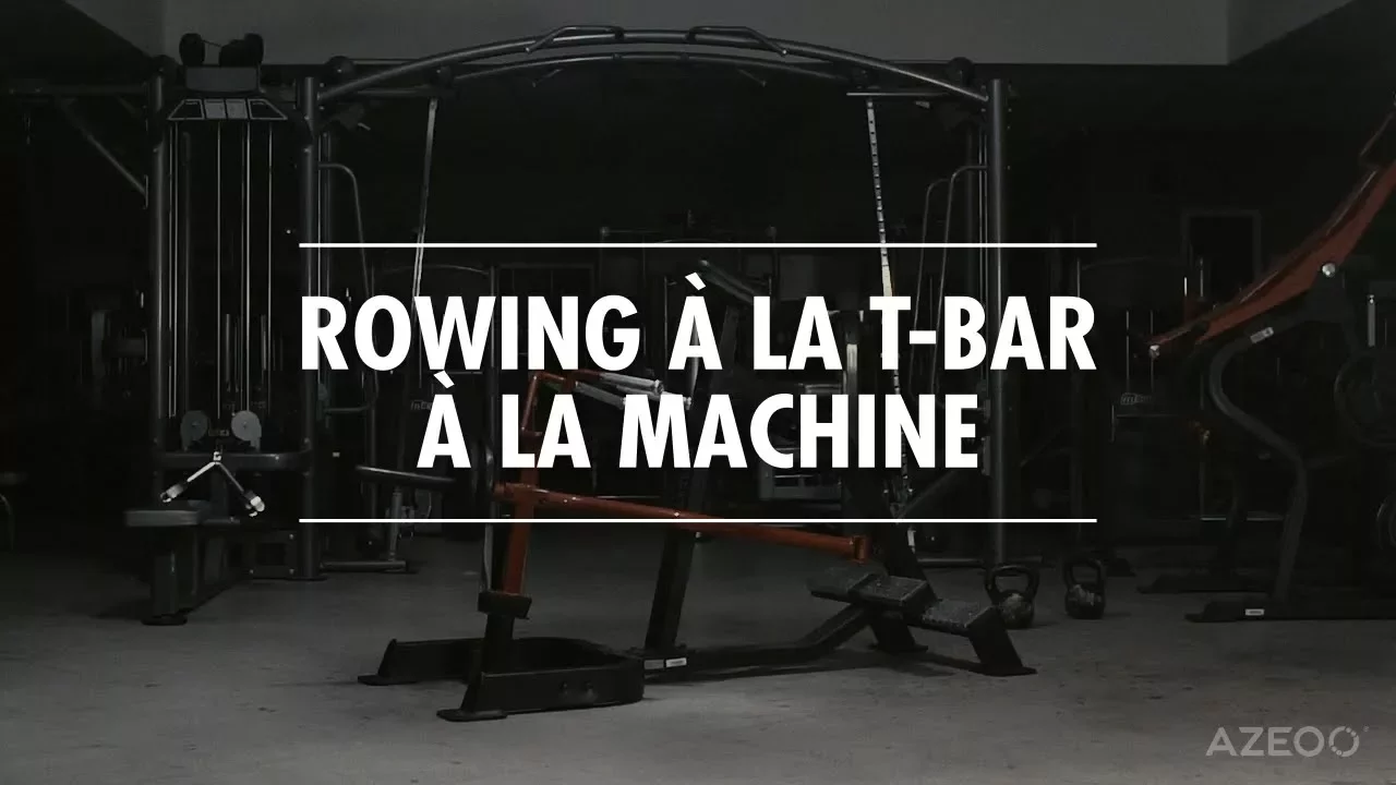 Image Rowing à la T-bar à la machine