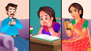 स्मार्टफोन वाला | Mobile Ki Hindi Kahaniya | Hindi Fairy Tales - हिन्दी Panchtantra Stories