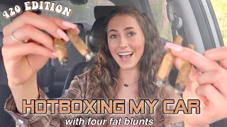 Roll Up & Get Lit With Me 420 Edition *HOTBOXING 4 BLUNTS*