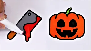 Oddly Satisfying Coloring Art #3 (Halloween Edition)