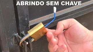 MEU DEUS! Dá para abrir um Cadeado sem Chave Utilizando um Cotonete!!