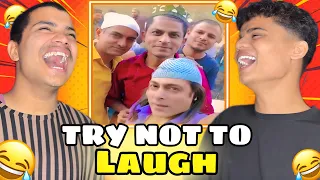 TRY NOT TO LAUGH 😹 CHALLENG|| हंसते-हंसते पागल हो जाओगे😂||2025 FUNNYES MEMMS REACTION || MRB PART-2