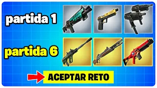 GANÉ CON CADA RAREZA DE ARMAS EN FORTNITE (DE GRIS A MÍTICA)