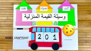 School project maths وسيلة للقيمة المنزلية رياضيات ( آحاد عشرات مئات ) الصف الثاني ابتدائي #مدرسة
