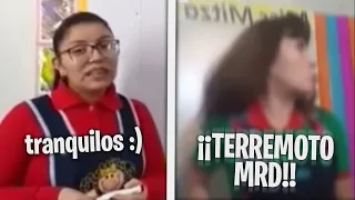 TIPOS DE PROFESORAS EN UN TEMBLOR