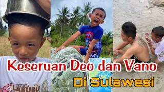 Keseruan Deo dan Vano di Pulau Sulawesi 🤗 #jalanjalan #kakek #nenek