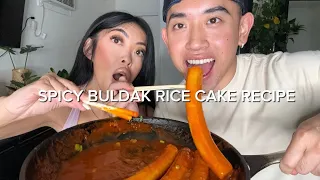 VIRAL GIANT RICE CAKE SPICY BULDAK RECIPE