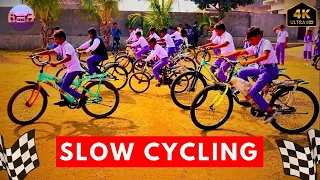 SLOW CYCLING RACE 🏁🚴
