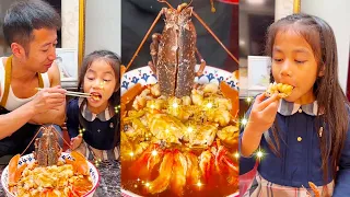 女儿想吃螺狮粉，东爸直接安排豪华海鲜螺狮粉，妈妈被熏得直捂鼻子！【东东一家】#cutebaby #funny