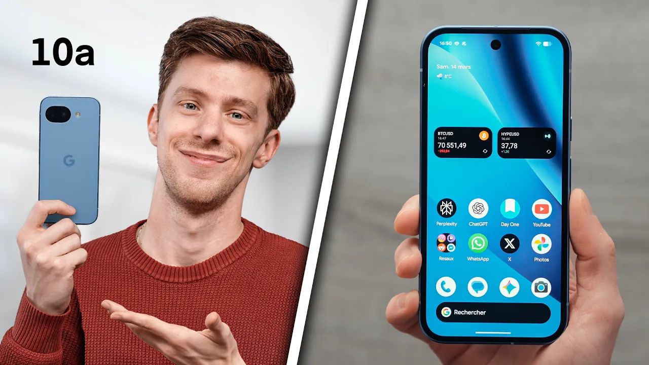 Vid�o-Test de Google Pixel 10a par Steven