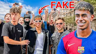 Lamine Yamal Falso Entra a la Tienda del Barça!