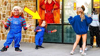 Fake Chucky Scare Prank!