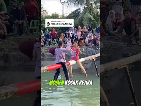 momen lucu ketika para bocil lagi lomba perang bantal ‼️‼️‼️#lucu #lomba17an #ngakak #shorts