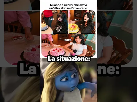 Cinque anni da goth e poi ha cambiato skin come in un videogioco 🎂🖤